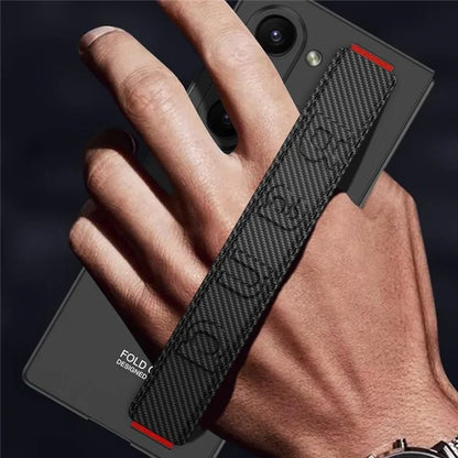 GKK For Samsung Galaxy Z Fold6 5G Case Band Strap Hard PC Phone Cover with Screen Film