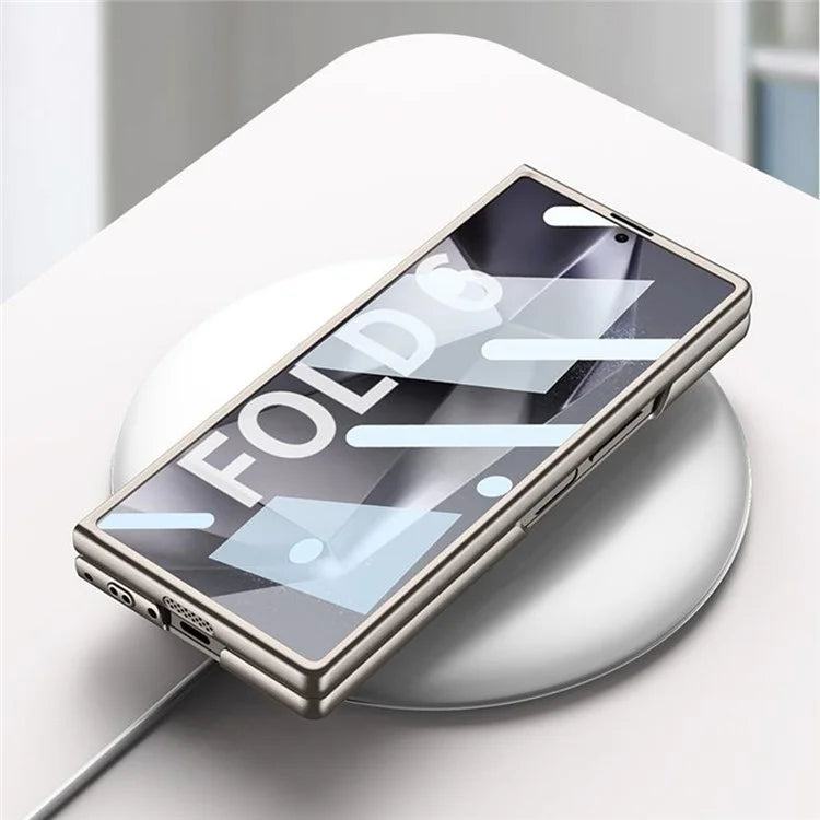 GKK For Samsung Galaxy Z Fold6 5G Case Band Strap Hard PC Phone Cover with Screen Film