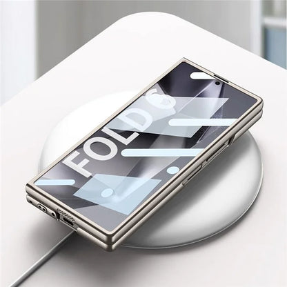 GKK For Samsung Galaxy Z Fold6 5G Case Band Strap Hard PC Phone Cover with Screen Film