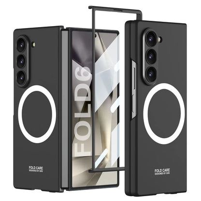 GKK For Samsung Galaxy Z Fold6 5G Magnetic Case PC Phone Cover with Screen Film
