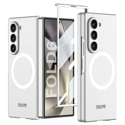 GKK For Samsung Galaxy Z Fold6 5G Magnetic Case PC Phone Cover with Screen Film