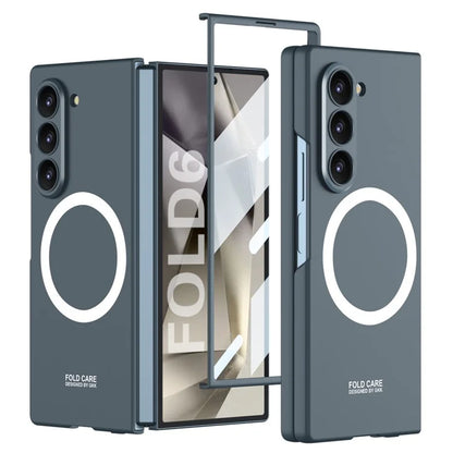 GKK For Samsung Galaxy Z Fold6 5G Magnetic Case PC Phone Cover with Screen Film