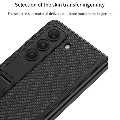 GKK For Samsung Galaxy Z Fold6 5G Case Shockproof Hard PC+PU Phone Cover with Screen Film