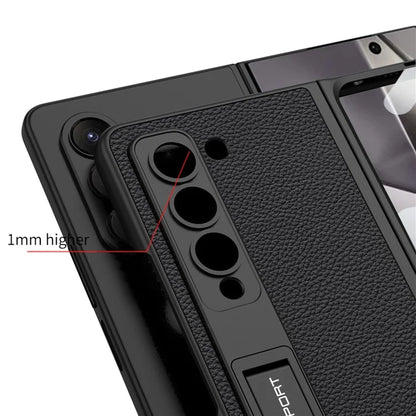 GKK For Samsung Galaxy Z Fold6 5G Case Shockproof Hard PC+PU Phone Cover with Screen Film