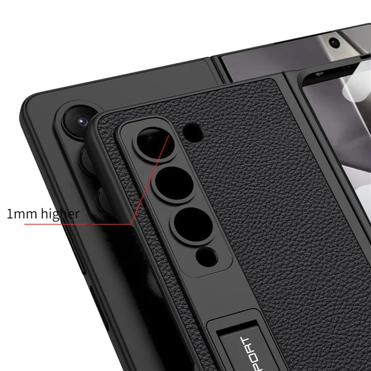 GKK For Samsung Galaxy Z Fold6 5G Case Shockproof Hard PC+PU Phone Cover with Screen Film