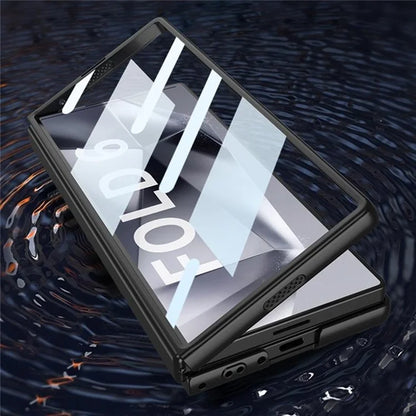GKK For Samsung Galaxy Z Fold6 5G Case Shockproof Hard PC Kickstand Phone Cover with Screen Film