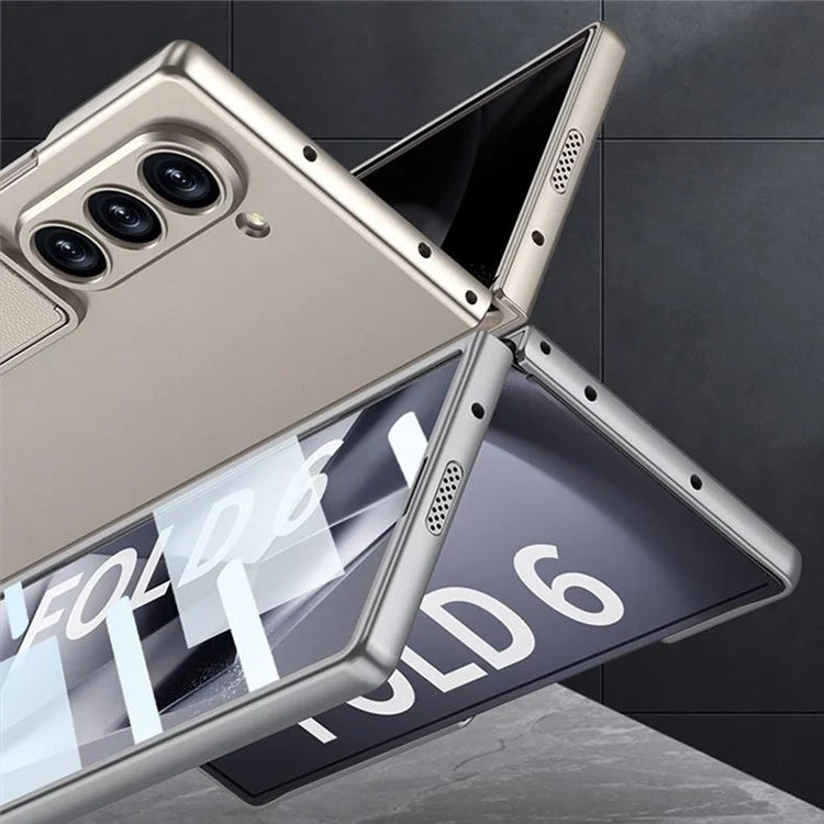 GKK For Samsung Galaxy Z Fold6 5G Case Shockproof Hard PC Kickstand Phone Cover with Screen Film