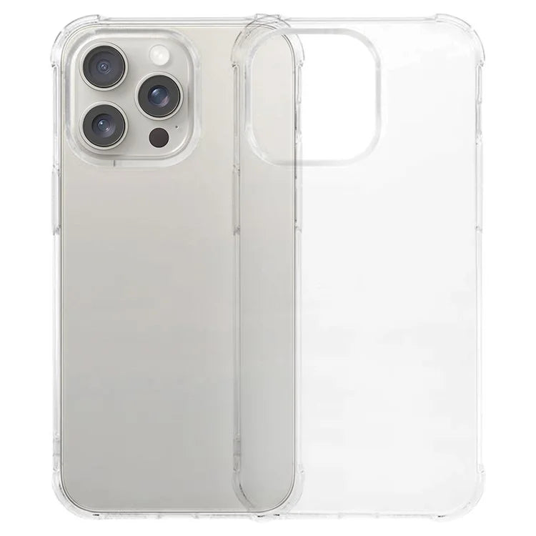 KALEBOL KLB-TPU002 For iPhone 16 Pro Case 1.5mm TPU Airbag Corners Clear Phone Cover