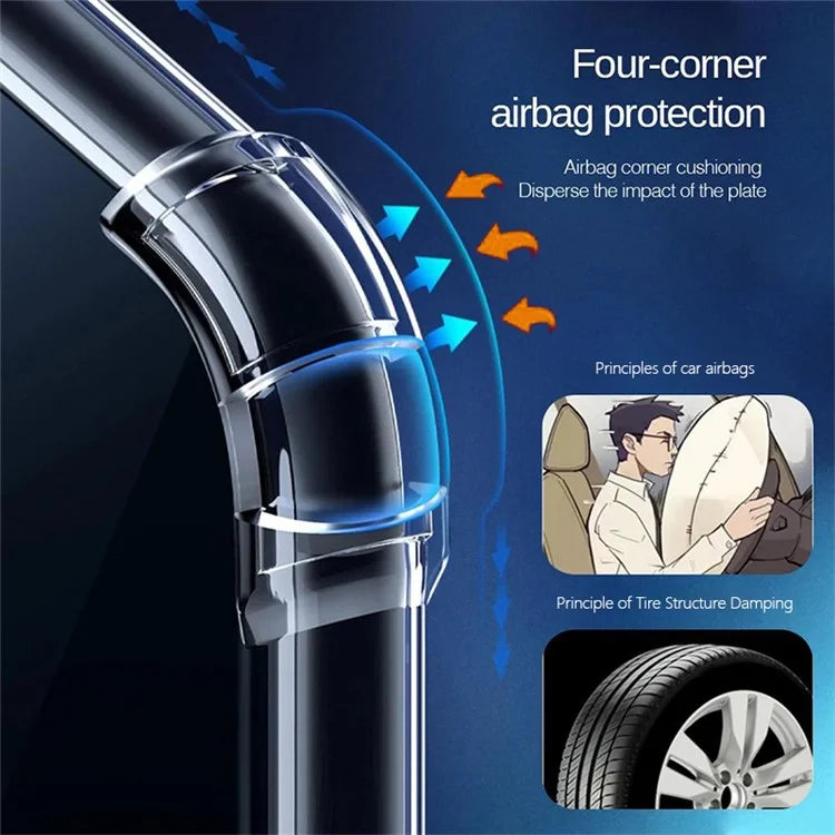 KALEBOL KLB-TPU002 For iPhone 15 Case 1.5mm TPU Airbag Corners Clear Phone Cover