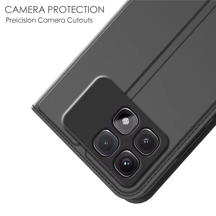 For Xiaomi Redmi K70 Ultra Case PU Leather Phone Cover with Card Holder Stand Magnetic Closure