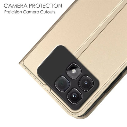 For Xiaomi Redmi K70 Ultra Case PU Leather Phone Cover with Card Holder Stand Magnetic Closure