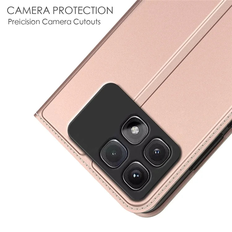 For Xiaomi Redmi K70 Ultra Case PU Leather Phone Cover with Card Holder Stand Magnetic Closure