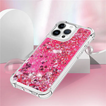 YB Quicksand Series-1 For iPhone 16 Pro Max Case Glitter Liquid Anti-Drop TPU Phone Cover