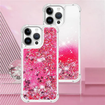 YB Quicksand Series-1 For iPhone 16 Pro Max Case Glitter Liquid Anti-Drop TPU Phone Cover