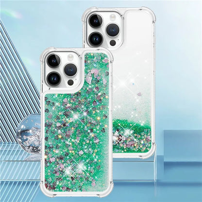 YB Quicksand Series-1 For iPhone 16 Pro Max Case Glitter Liquid Anti-Drop TPU Phone Cover