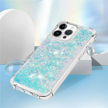 YB Quicksand Series-1 For iPhone 16 Pro Max Case Glitter Liquid Anti-Drop TPU Phone Cover