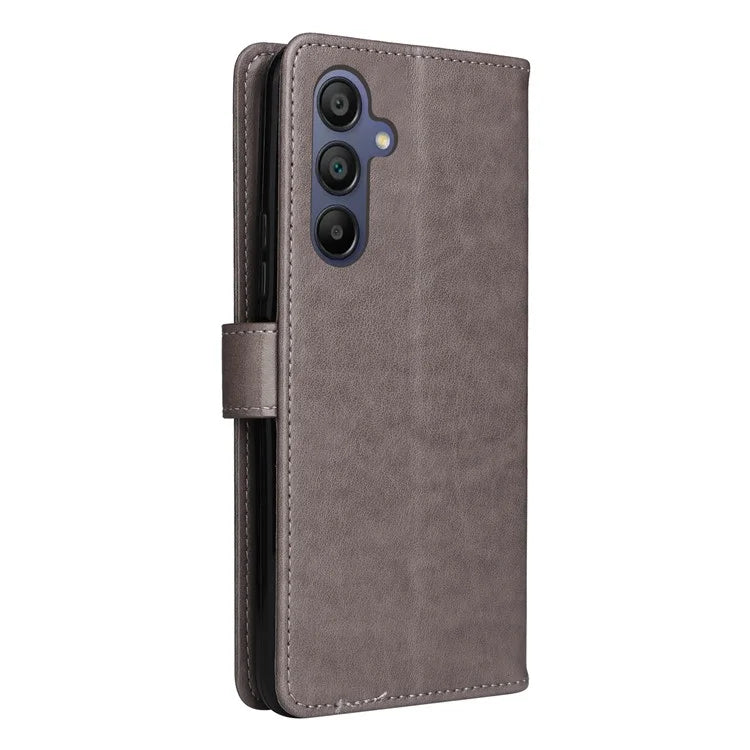 KT Imprinting Flower Series-4 For Samsung Galaxy A16 5G Case Cat Bee Pattern Flip Leather Phone Cover