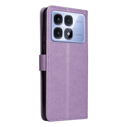 KT Imprinting Flower Series-4 For Xiaomi Redmi K70 Ultra Case Cat Bee Pattern Flip Leather Phone Cover
