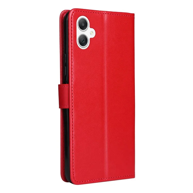KT Imprinting Flower Series-4 For Samsung Galaxy A06 Case Cat Bee Pattern Flip Leather Phone Cover