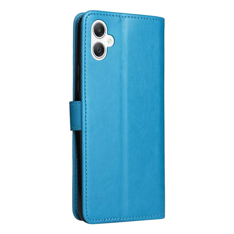 KT Imprinting Flower Series-4 For Samsung Galaxy A06 Case Cat Bee Pattern Flip Leather Phone Cover