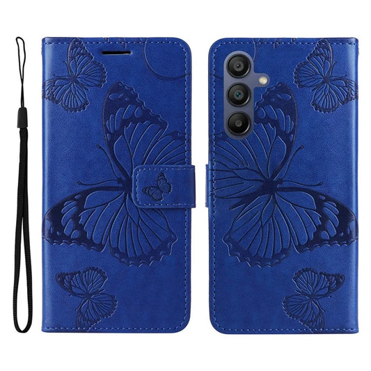 KT Imprinting Flower Series-2 For Samsung Galaxy A16 5G Case Floral Butterfly Leather Wallet Phone Cover