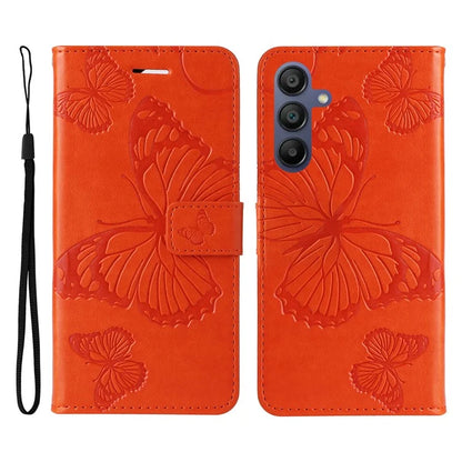 KT Imprinting Flower Series-2 For Samsung Galaxy A16 5G Case Floral Butterfly Leather Wallet Phone Cover