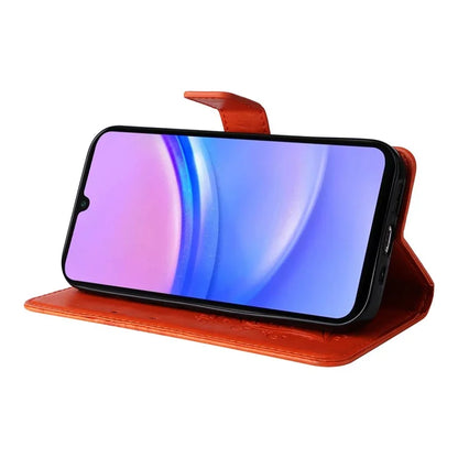KT Imprinting Flower Series-2 For Samsung Galaxy A16 5G Case Floral Butterfly Leather Wallet Phone Cover