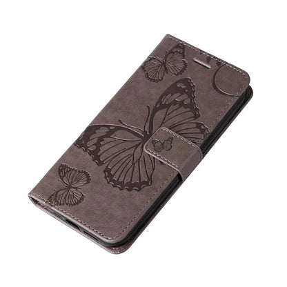 KT Imprinting Flower Series-2 For Samsung Galaxy A16 5G Case Floral Butterfly Leather Wallet Phone Cover