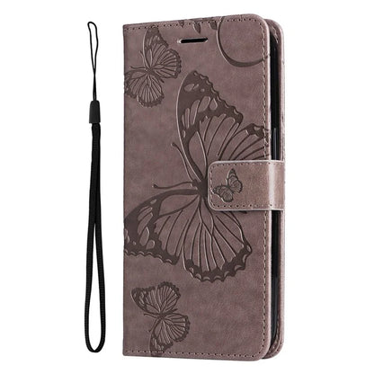 KT Imprinting Flower Series-2 For Samsung Galaxy A16 5G Case Floral Butterfly Leather Wallet Phone Cover