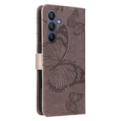 KT Imprinting Flower Series-2 For Samsung Galaxy A16 5G Case Floral Butterfly Leather Wallet Phone Cover