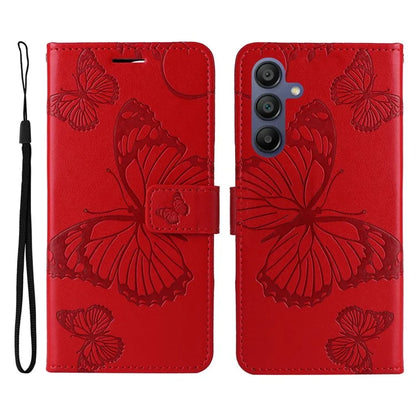 KT Imprinting Flower Series-2 For Samsung Galaxy A16 5G Case Floral Butterfly Leather Wallet Phone Cover