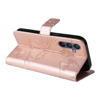 KT Imprinting Flower Series-2 For Samsung Galaxy A16 5G Case Floral Butterfly Leather Wallet Phone Cover