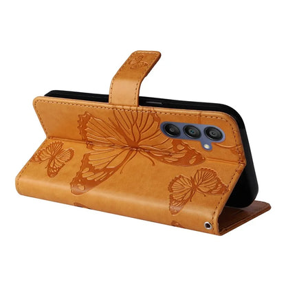 KT Imprinting Flower Series-2 For Samsung Galaxy A16 5G Case Floral Butterfly Leather Wallet Phone Cover