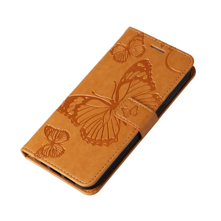 KT Imprinting Flower Series-2 For Samsung Galaxy A16 5G Case Floral Butterfly Leather Wallet Phone Cover