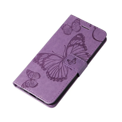 KT Imprinting Flower Series-2 For Samsung Galaxy A16 5G Case Floral Butterfly Leather Wallet Phone Cover