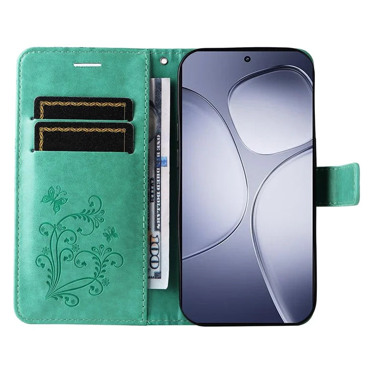KT Imprinting Flower Series-2 For Xiaomi Redmi K70 Ultra Case Floral Butterfly Leather Wallet Phone Cover
