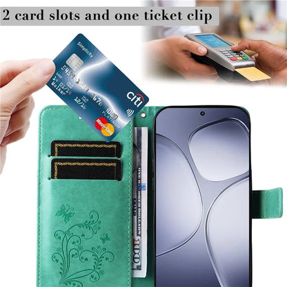 KT Imprinting Flower Series-2 For Xiaomi Redmi K70 Ultra Case Floral Butterfly Leather Wallet Phone Cover