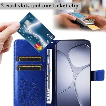 KT Imprinting Flower Series-2 For Xiaomi Redmi K70 Ultra Case Floral Butterfly Leather Wallet Phone Cover