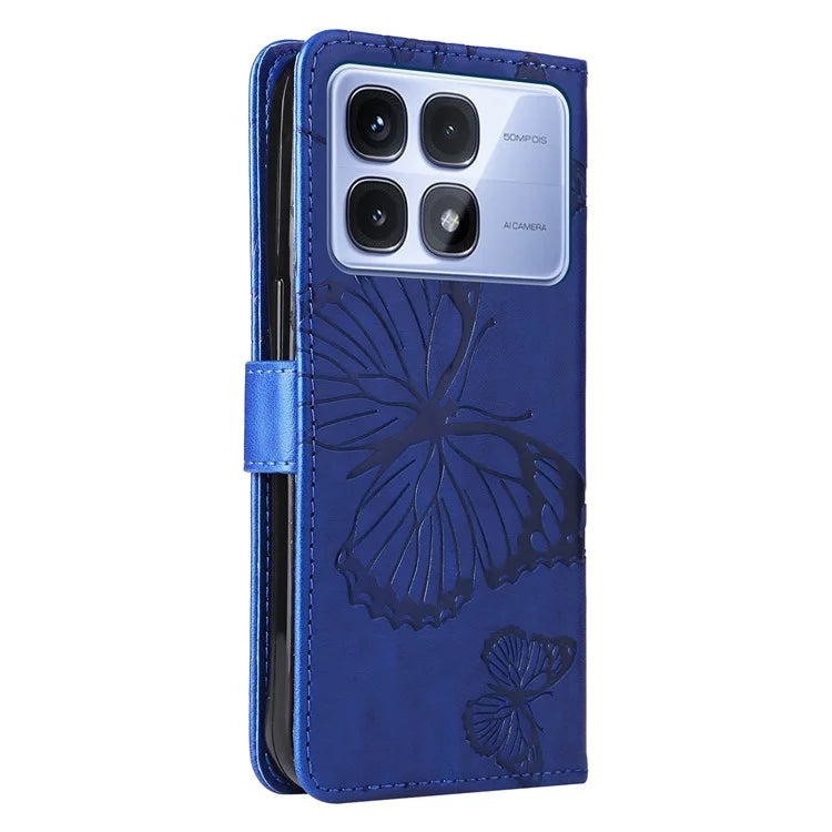 KT Imprinting Flower Series-2 For Xiaomi Redmi K70 Ultra Case Floral Butterfly Leather Wallet Phone Cover
