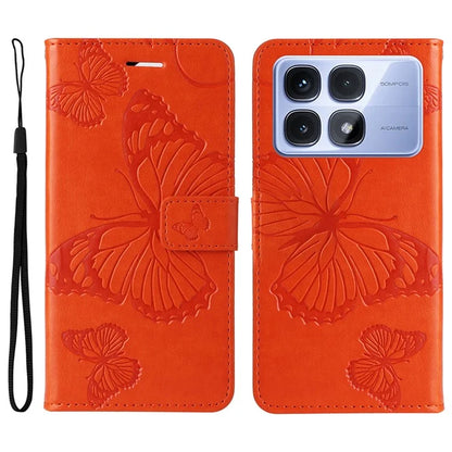 KT Imprinting Flower Series-2 For Xiaomi Redmi K70 Ultra Case Floral Butterfly Leather Wallet Phone Cover