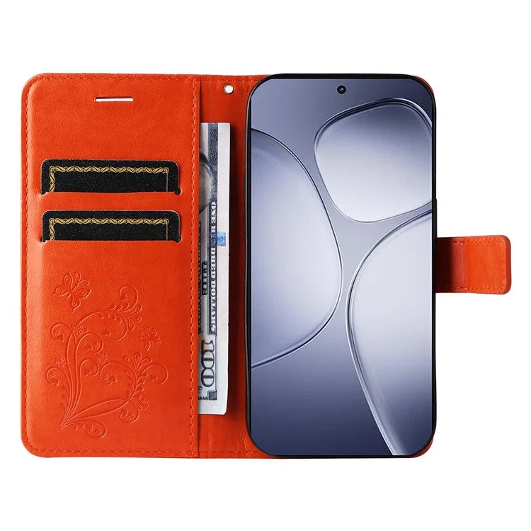 KT Imprinting Flower Series-2 For Xiaomi Redmi K70 Ultra Case Floral Butterfly Leather Wallet Phone Cover