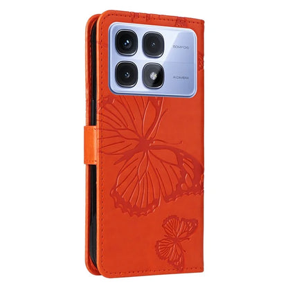 KT Imprinting Flower Series-2 For Xiaomi Redmi K70 Ultra Case Floral Butterfly Leather Wallet Phone Cover