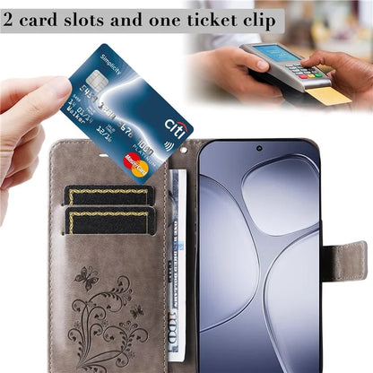 KT Imprinting Flower Series-2 For Xiaomi Redmi K70 Ultra Case Floral Butterfly Leather Wallet Phone Cover