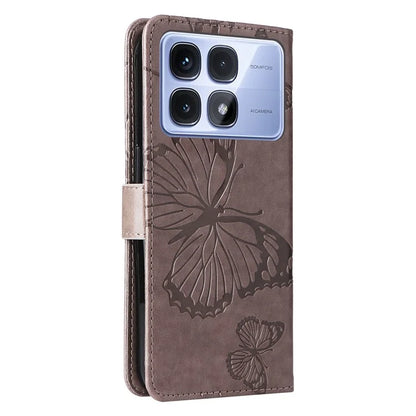 KT Imprinting Flower Series-2 For Xiaomi Redmi K70 Ultra Case Floral Butterfly Leather Wallet Phone Cover