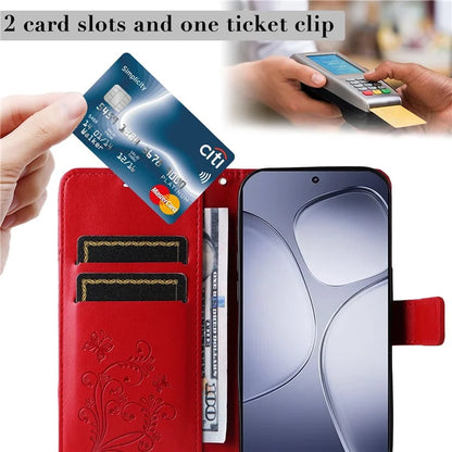 KT Imprinting Flower Series-2 For Xiaomi Redmi K70 Ultra Case Floral Butterfly Leather Wallet Phone Cover