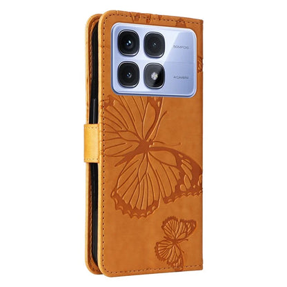 KT Imprinting Flower Series-2 For Xiaomi Redmi K70 Ultra Case Floral Butterfly Leather Wallet Phone Cover