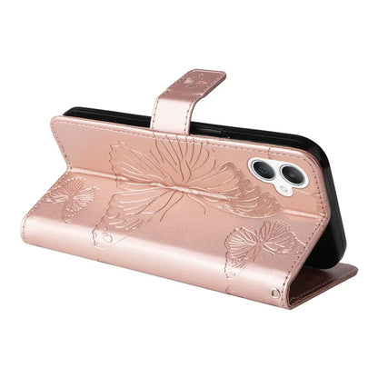 KT Imprinting Flower Series-2 For Samsung Galaxy A06 Case Floral Butterfly Leather Wallet Phone Cover