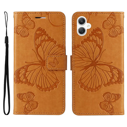 KT Imprinting Flower Series-2 For Samsung Galaxy A06 Case Floral Butterfly Leather Wallet Phone Cover