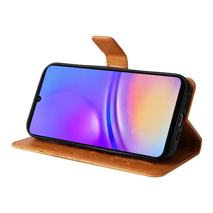 KT Imprinting Flower Series-2 For Samsung Galaxy A06 Case Floral Butterfly Leather Wallet Phone Cover