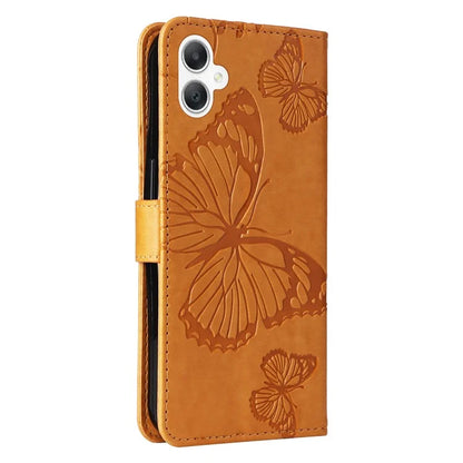 KT Imprinting Flower Series-2 For Samsung Galaxy A06 Case Floral Butterfly Leather Wallet Phone Cover